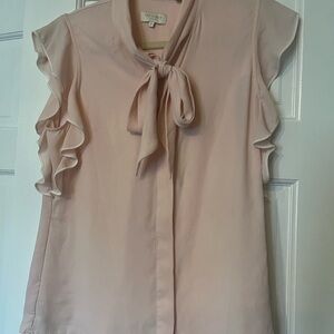 Ted Baker Blush Ruffle Sleeve Blouse